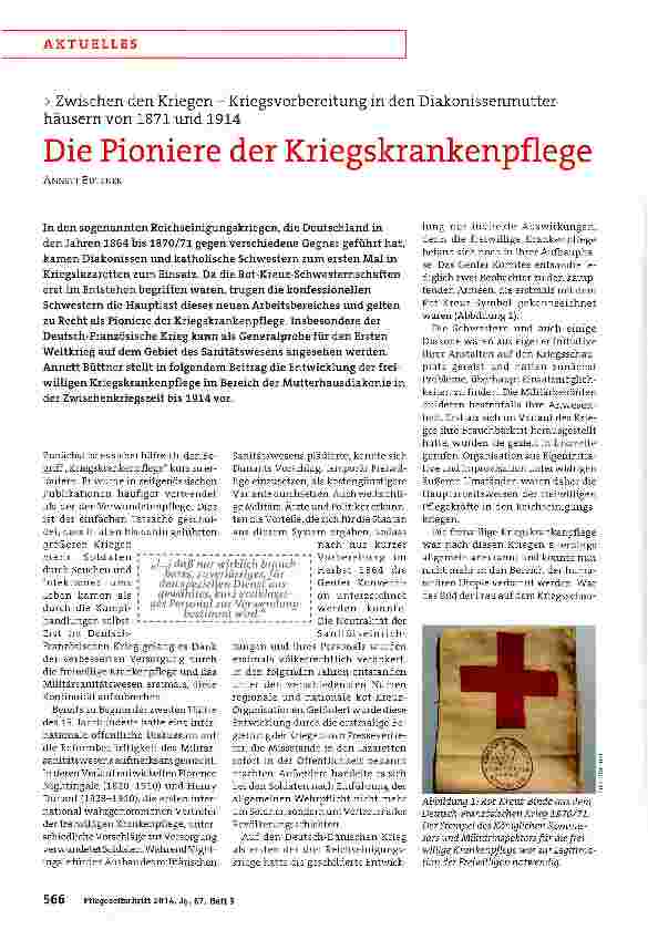 Vorschauseite 1: Die Pioniere der Kriegskrankenpflege