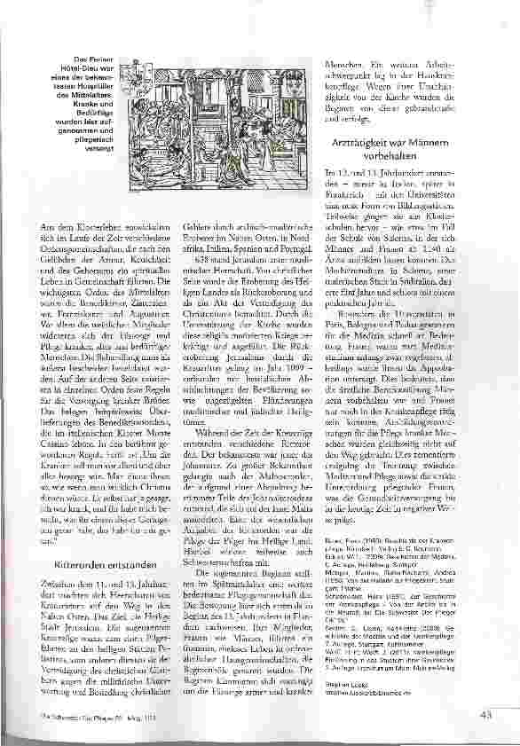 Vorschauseite 3: TRENNUNG VON MEDIZIN UND PFLEGE