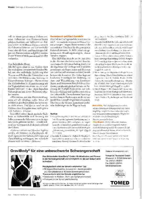 Vorschauseite 4: Wie Lassen sich die hohen Kaiserschnittraten wieder senken?
