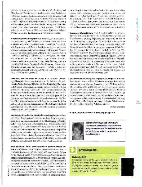 Vorschauseite 4: Weiterbildung zum GesundheitsmanagerVom T-Shirt zur Krawatte wechseln