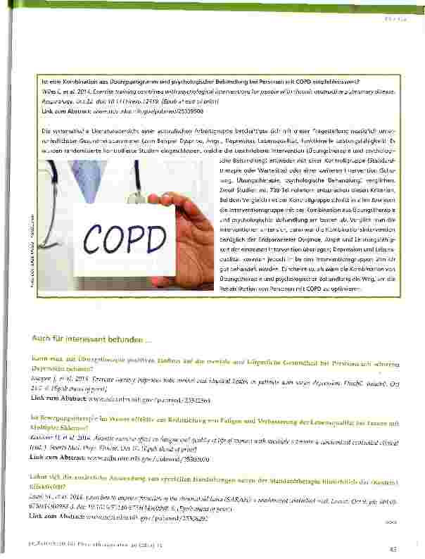 Vorschauseite 5: Evidenz-Update für die Physiotherapie