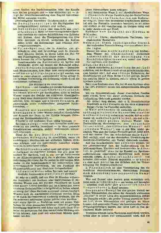 Vorschauseite 2: Ratschläge zur Sterilisation von Spritzen und anderen ärztlichem Instrumentarium