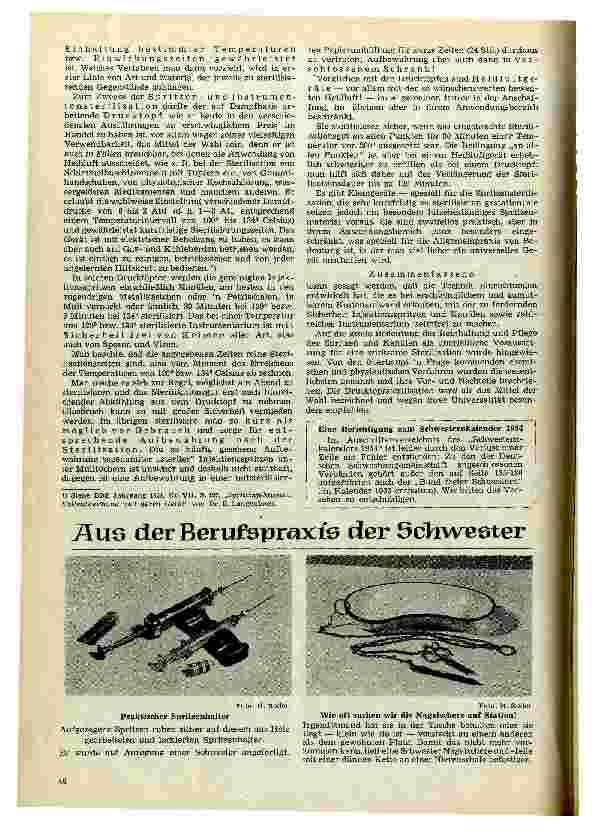 Vorschauseite 3: Ratschläge zur Sterilisation von Spritzen und anderen ärztlichem Instrumentarium