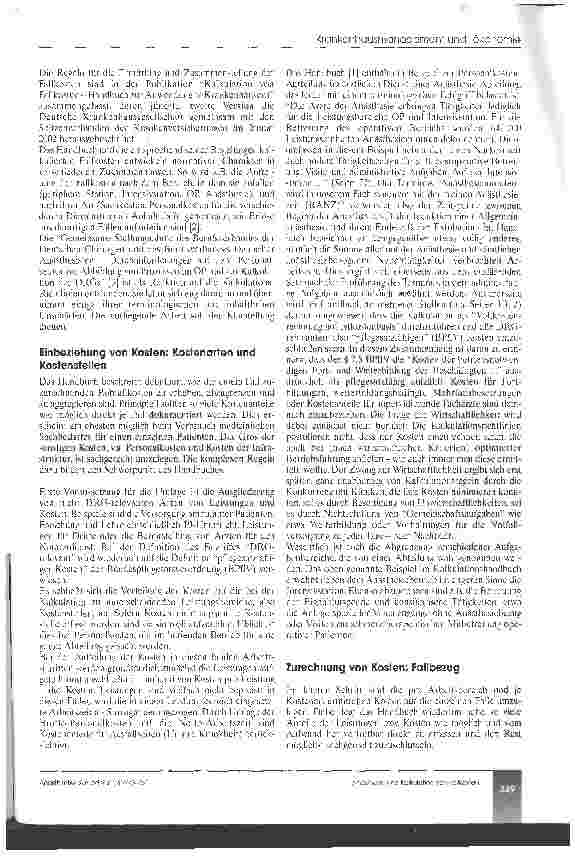 Vorschauseite 2: Abbildung der Anästhesie bei der Kalkulation von Fallkosten