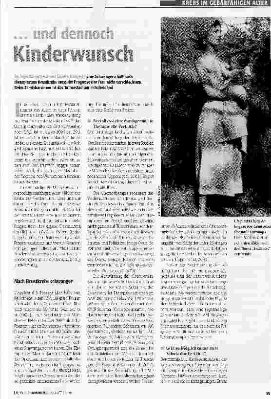 Vorschauseite 1: ... und dennoch Kinderwunsch