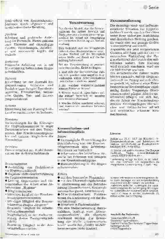 Vorschauseite 5: Führungsinstrumente im Krankenhaus 5. Folge: Stellenbeschreibung und Bewertung des Kinder/Krankenpflegers für Krankenhaushygiene (Hygienefachkraft)