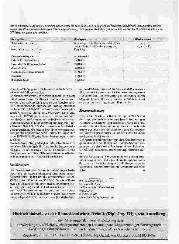 Vorschauseite 4: Befundungsmonitore in der Röntgendiagnostik
