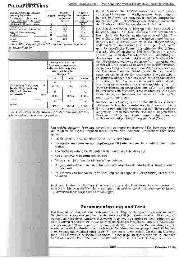 Vorschauseite 3: Die ethische Begutachtung von Pflegeforschung