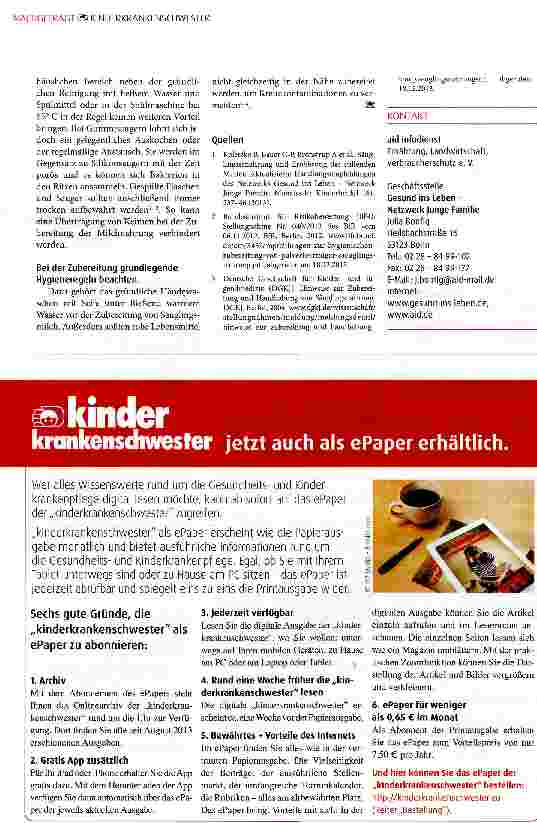 Vorschauseite 2: Worauf ist bei einer hygienischen Zubereitung der Milch zu achten?