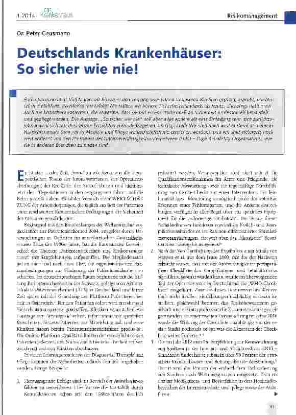 Vorschauseite 1: Deutschlands So sicher wie nie!