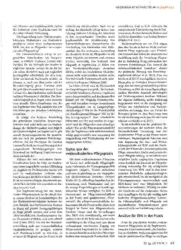 Vorschauseite 4: Das Konzept der Evidenzbasierten Pflegepraxis