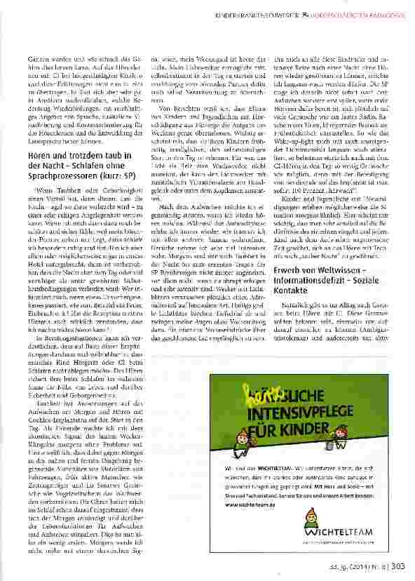 Vorschauseite 3: Ein Jahrzehnt binaurales Hören mit Cochlea-Implantaten