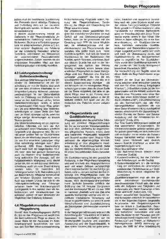 Vorschauseite 4: Die Einführung alternativer Modelle in die Krankenpflege dargestellt am Bsp. des Bremer Arbeitszeitmodells