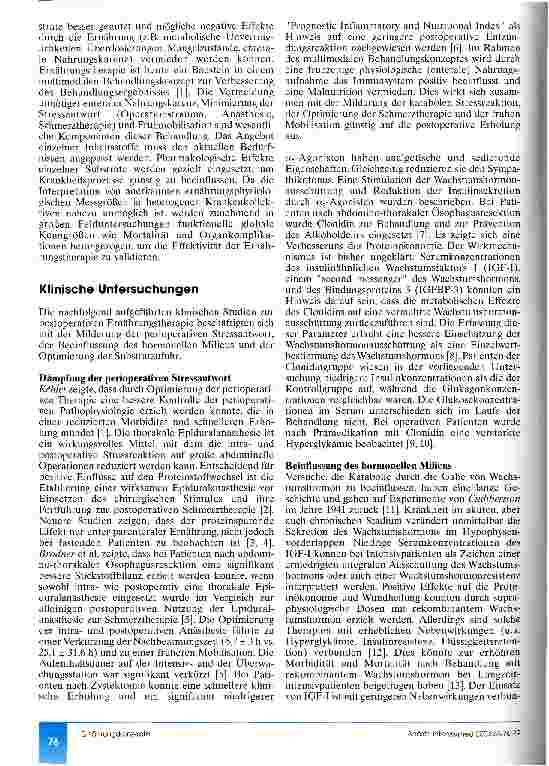Vorschauseite 2: Ernährungskonzepte bei kritisch Kranken