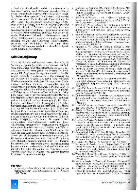 Vorschauseite 4: Ernährungskonzepte bei kritisch Kranken