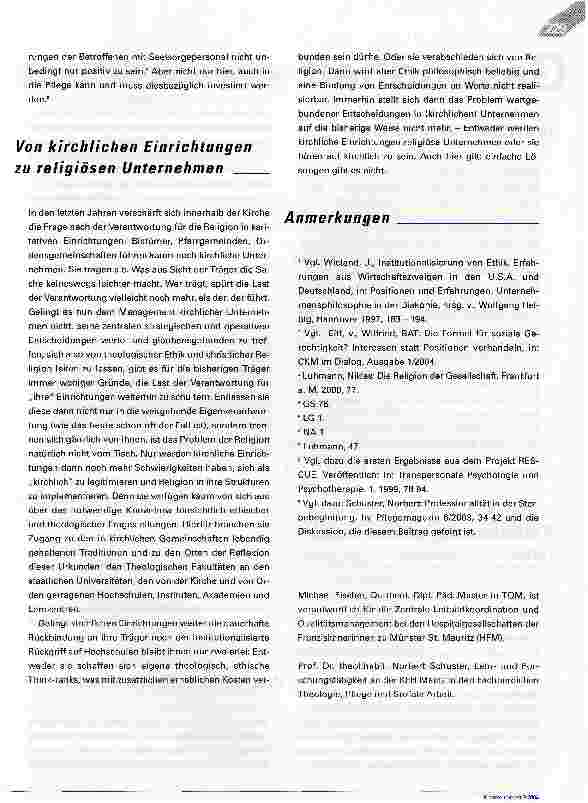 Vorschauseite 5: Gott oder die Welt - Wertgebundene Entscheidungen in kirchlichen Unternehmen
