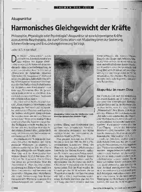 Vorschauseite 1: Harmonisches Gleichgewicht der Kräfte