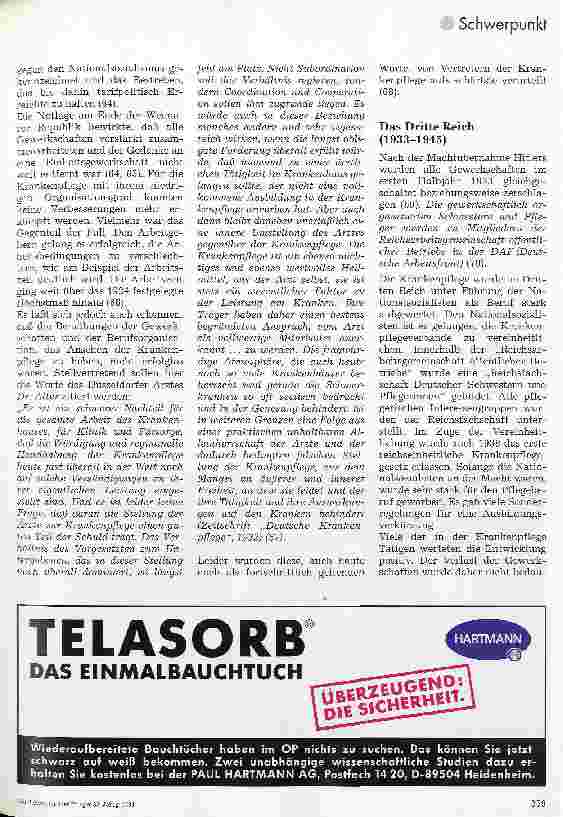 Vorschauseite 6: Die Pflege und ihre Gewerkschaften Aktivitäten bis 1945