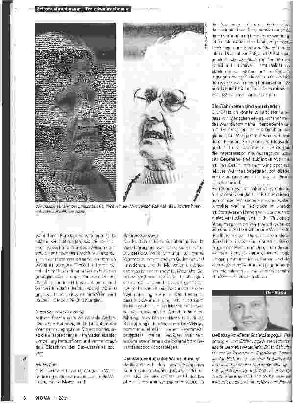 Vorschauseite 3: Wahrnehmung? Die Grundlage geglückter Kommunikation