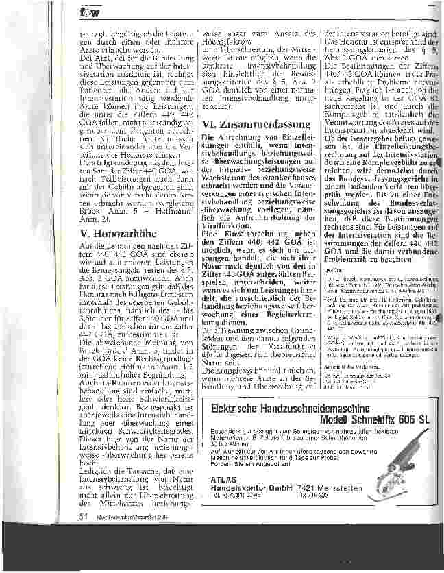 Vorschauseite 4: Abrechnung von Leistungen auf der Intensivstation