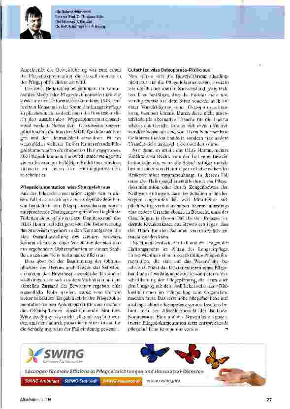 Vorschauseite 2: Nicht jede Regressforderung führt zu einer Beweislastumkehr