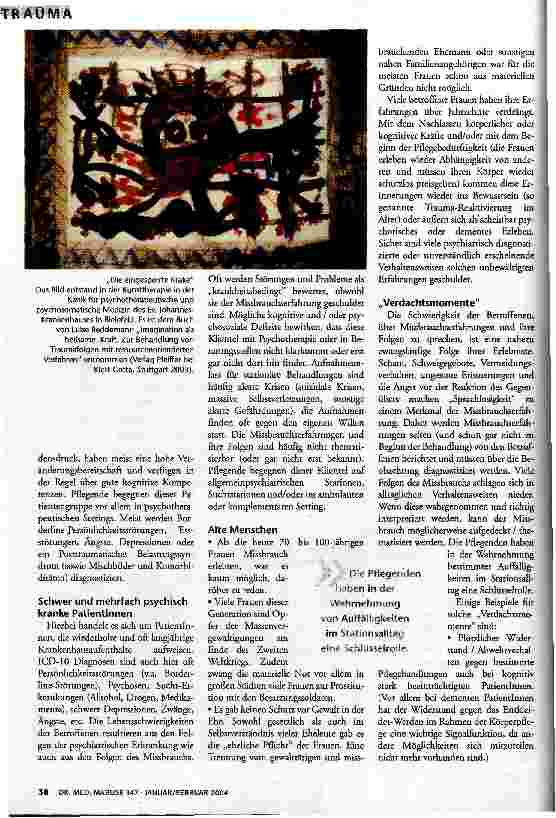 Vorschauseite 2: Missbrauchserfahrungen als Pflegethema
