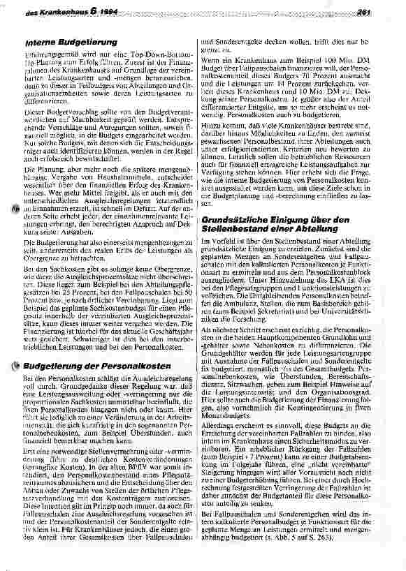 Vorschauseite 4: Kostenträgerrechnung und interne Budgetierung ab 1995/96 Neue Formen der Kostenund Leistungsplanung