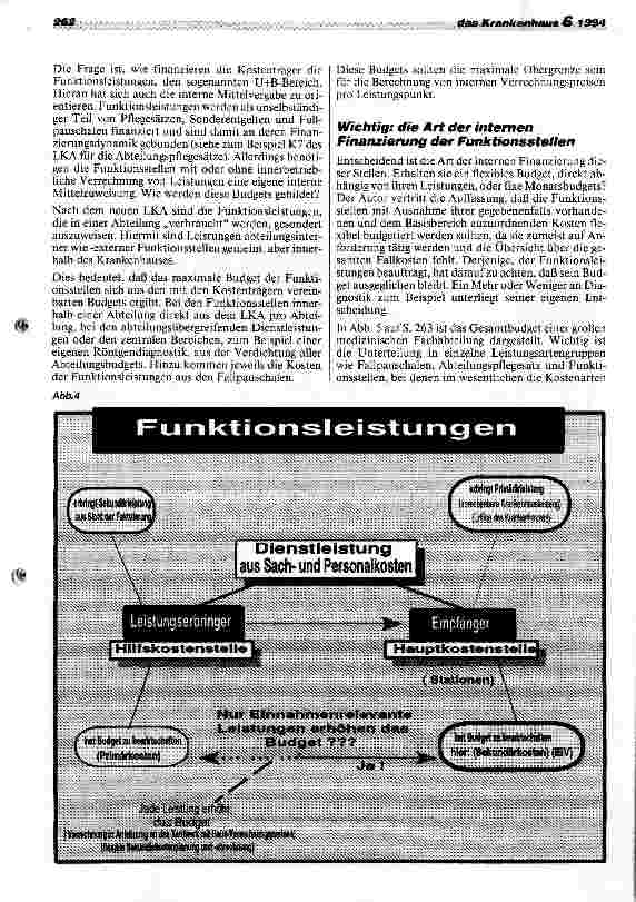 Vorschauseite 5: Kostenträgerrechnung und interne Budgetierung ab 1995/96 Neue Formen der Kostenund Leistungsplanung