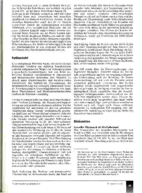 Vorschauseite 2: Interdisziplinäres Vorgehen bei einem Verdachtsfall von Kindesmissbrauch