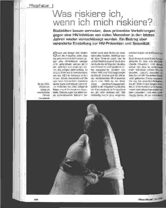 Vorschauseite 1: Was riskiere ich, wenn ich mich riskiere?
