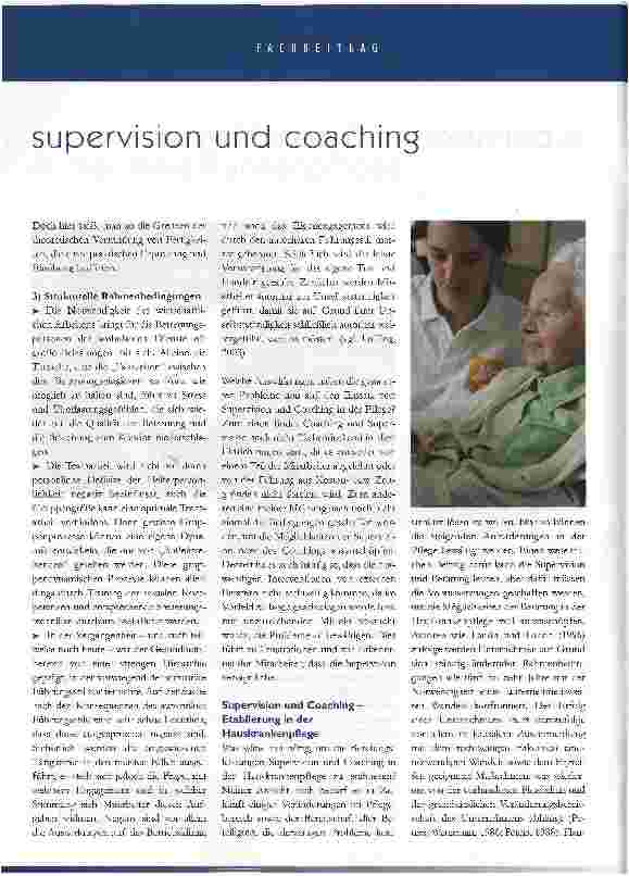 Vorschauseite 3: supervision und Coaching in der hauskrankenpflege