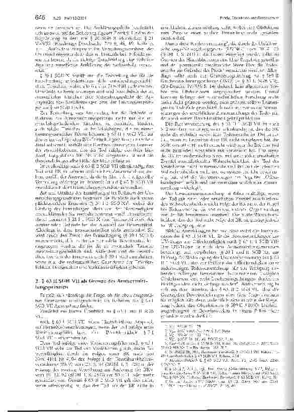 Vorschauseite 2: Obduktion und Datenschutz - Zugleich Anmerkungen zu dem Urteil des LSG NRW vom 6. 8. 2003, AZ.: L 17 U 245/02 -