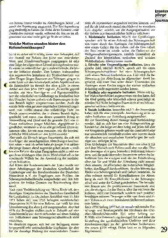 Vorschauseite 2: Sieben Jahre nach der Reform des Paragraphen 218