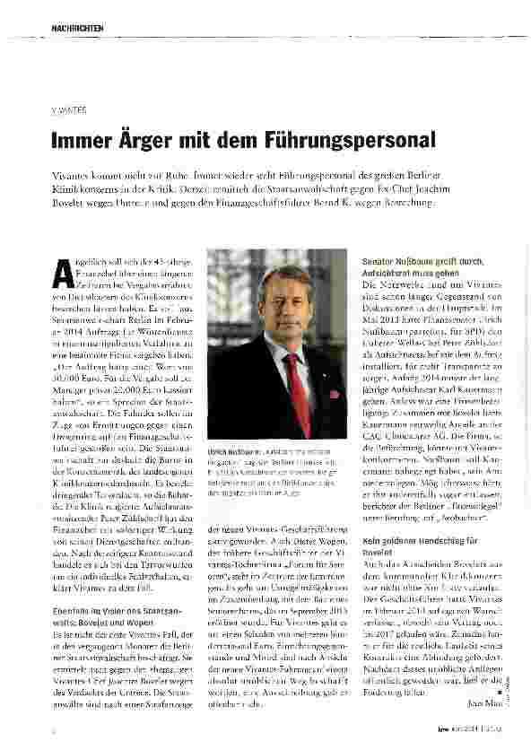 Vorschauseite 1: Immer Arger mit dem Führungspersonal
