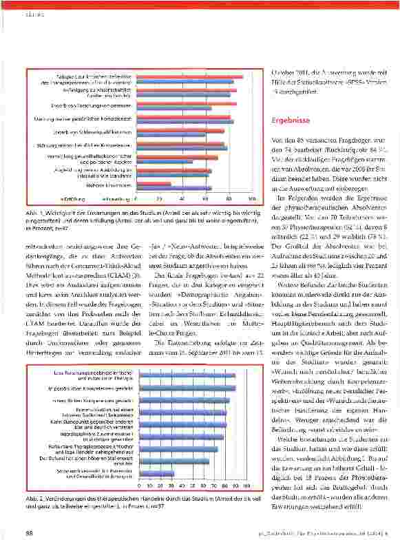 Vorschauseite 2: Physiotherapie Studieren