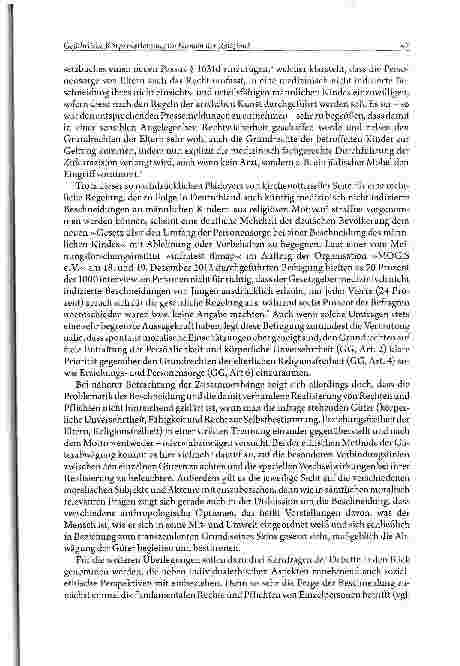 Vorschauseite 3: Gefährliche Körperverletzung im Namen der Religion?Kernfragen in der Beschneidungsdebatte aus ethischer Sicht