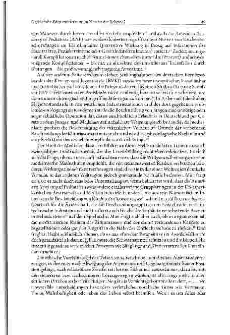 Vorschauseite 5: Gefährliche Körperverletzung im Namen der Religion?Kernfragen in der Beschneidungsdebatte aus ethischer Sicht