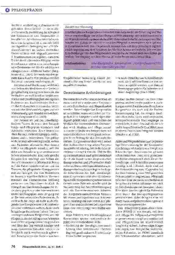 Vorschauseite 3: Hierarchische Dominanz der Medizin