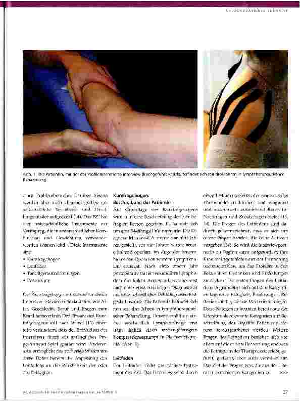 Vorschauseite 3: Patientenpräferenzen in der physiotherapeutisch-lymphologischen Behandlung