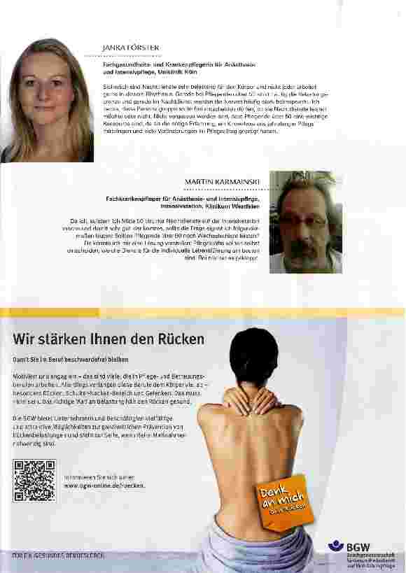 Vorschauseite 2: SOLLTEN PFLEGENDE ÜBER 50 NOCH NACHTDIENSTE MACHEN?