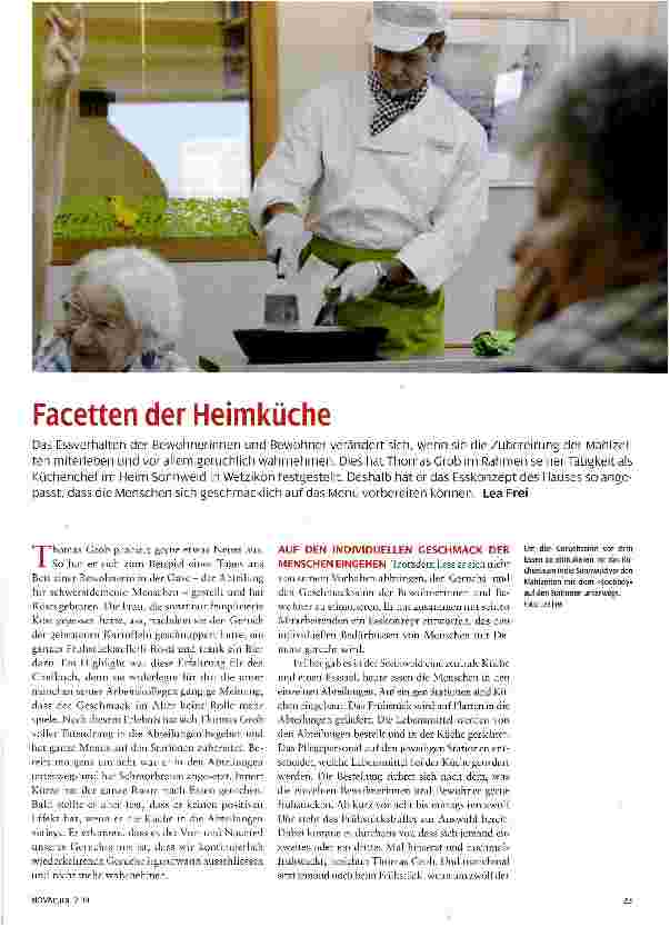 Vorschauseite 1: Facetten der Heimküche