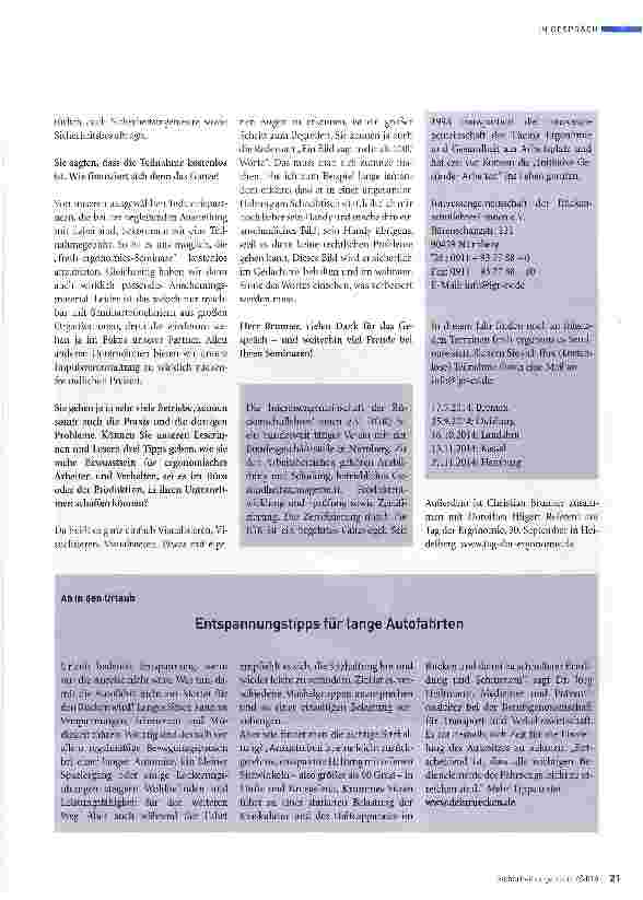 Vorschauseite 2: Sympathisch ergonomisches Wissen vermitteln
