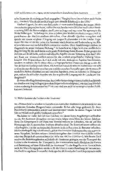Vorschauseite 3: Ethik und Emotionen im Umgang mit Körperspenden in deutschsprachigen Anatomien