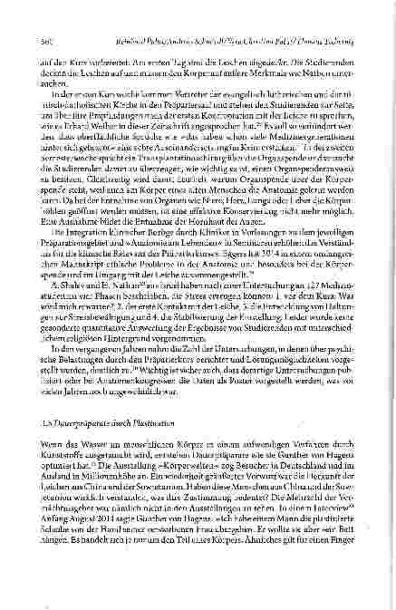 Vorschauseite 6: Ethik und Emotionen im Umgang mit Körperspenden in deutschsprachigen Anatomien