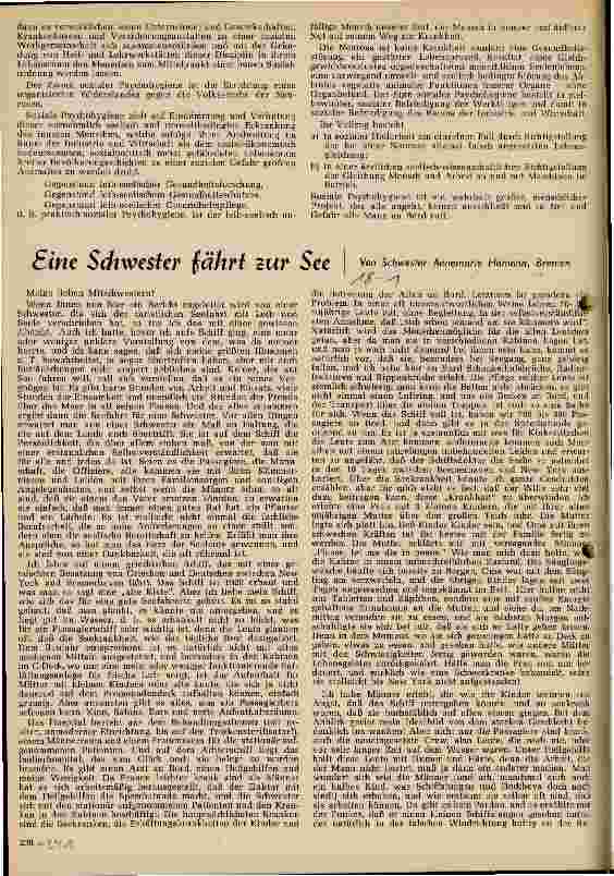 Vorschauseite 1: Eine Schwester fährt zur See