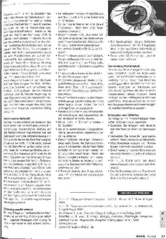 Vorschauseite 2: Wenn die Sinne in die Jahre kommen