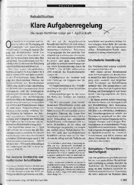 Vorschauseite 1: Klare Aufgabenregelung