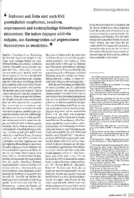 Vorschauseite 5: Vernünftig Grenzen setzen Zur Kontroverse über die Rationierung im Gesundheitswesen