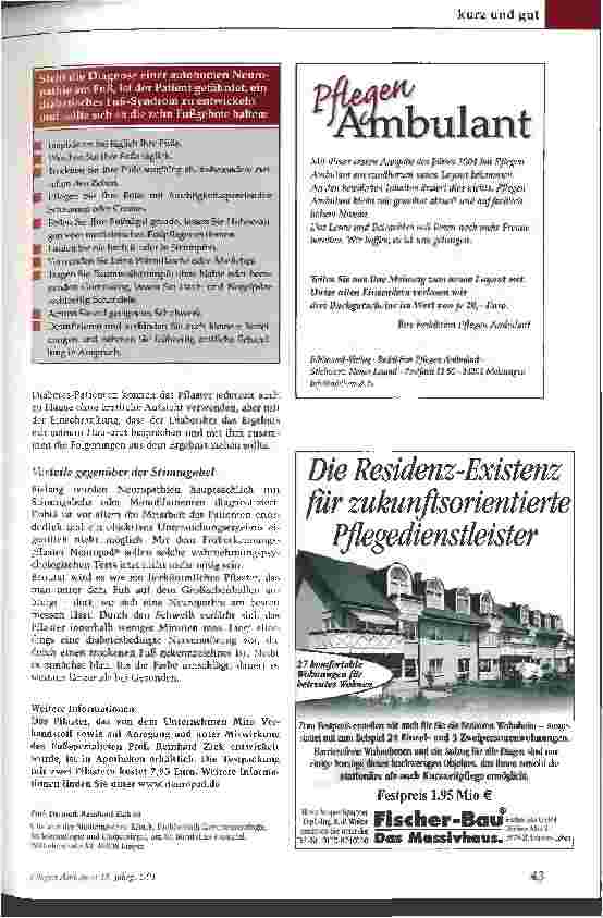 Vorschauseite 2: Pflaster erkennt das diabetische Fuß-Syndrom