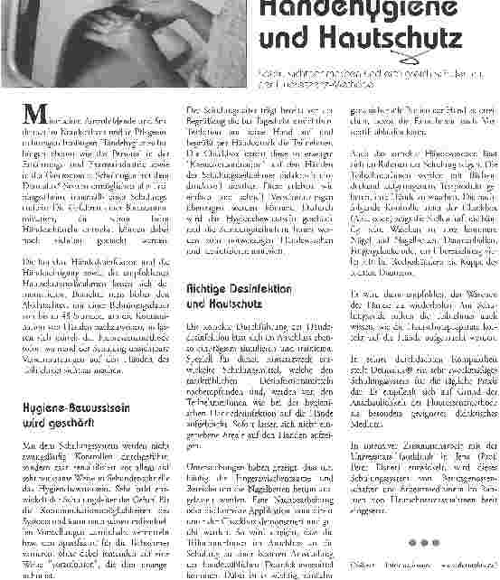 Vorschauseite 1: Händehygiene und Hautschutz